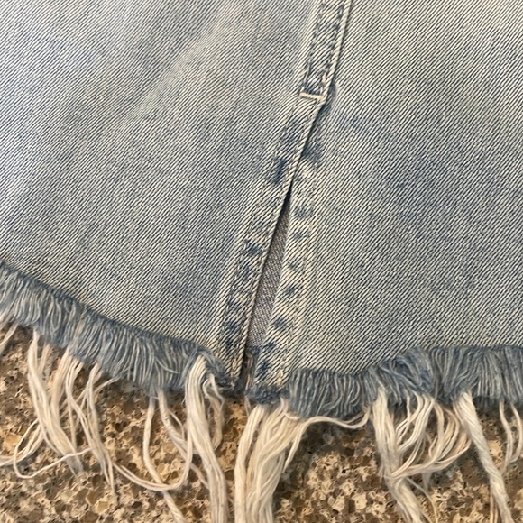 Hudson Jeans Blue Mini Lulu Skirt Casual - Picture 4 of 5